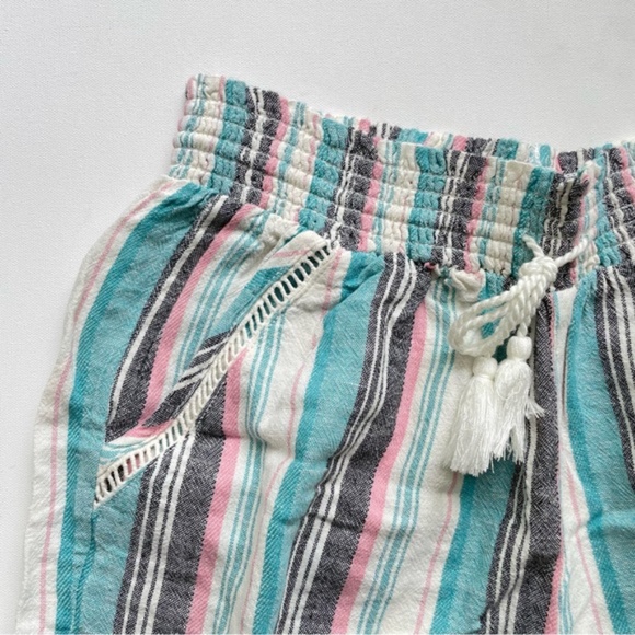 SOLD - Briggs Striped Linen Blend Shorts Women’s Large NWT - Picture 2 of 6